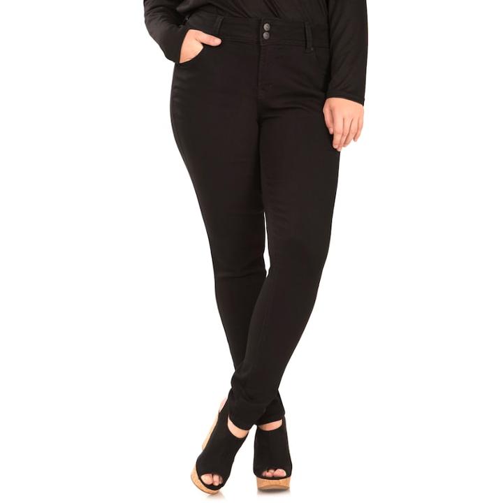 Juniors' Plus Size Wallflower Ultra Skinny Jeans, Teens, Size: 20 W, Brt Yellow