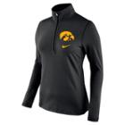 Women's Nike Iowa Hawkeyes Tailgate Quarter-zip Top, Size: Medium, Black