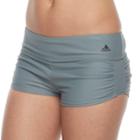 Women's Adidas Shirred Boyshort Bottoms, Size: Medium, Grey (charcoal)