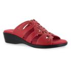 Easy Street Raelyn Women's Wedge Sandals, Size: Medium (10), Red