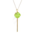 Amore By Simone I. Smith A Sweet Touch Of Hope 18k Gold Over Silver Crystal Lollipop Pendant, Women's, Size: 26, Yellow