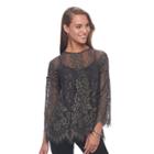 Women's Apt. 9&reg; Floral Lace Top, Size: Large, Green