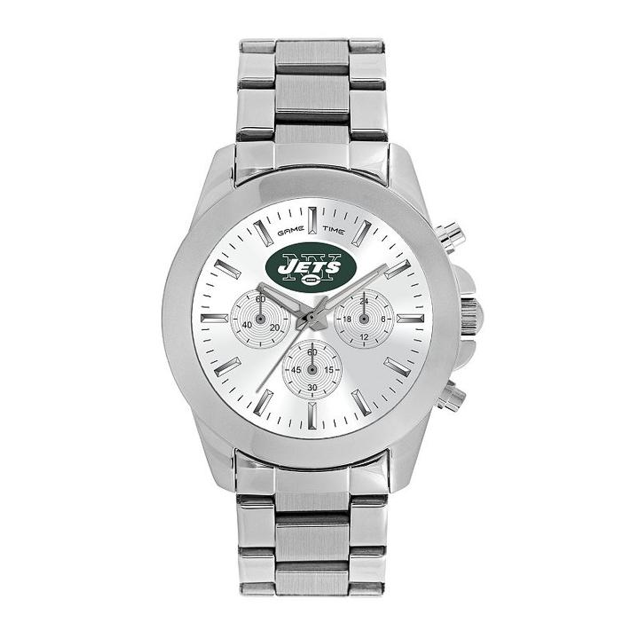 Women's Game Time New York Jets Knockout Watch, Silver