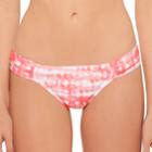 Juniors' Hot Water Printed Hipster Bikini Bottoms, Women's, Size: Large, Light Red