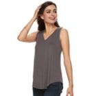 Women's Apt. 9&reg; V-neck Tank, Size: Xxl, Dark Grey
