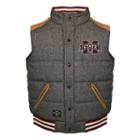 Men's Franchise Club Mississippi State Bulldogs Legacy Reversible Vest, Size: Xl, Grey