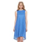 Women's Apt. 9&reg; Lace High-low Shift Dress, Size: 4, Blue (navy)