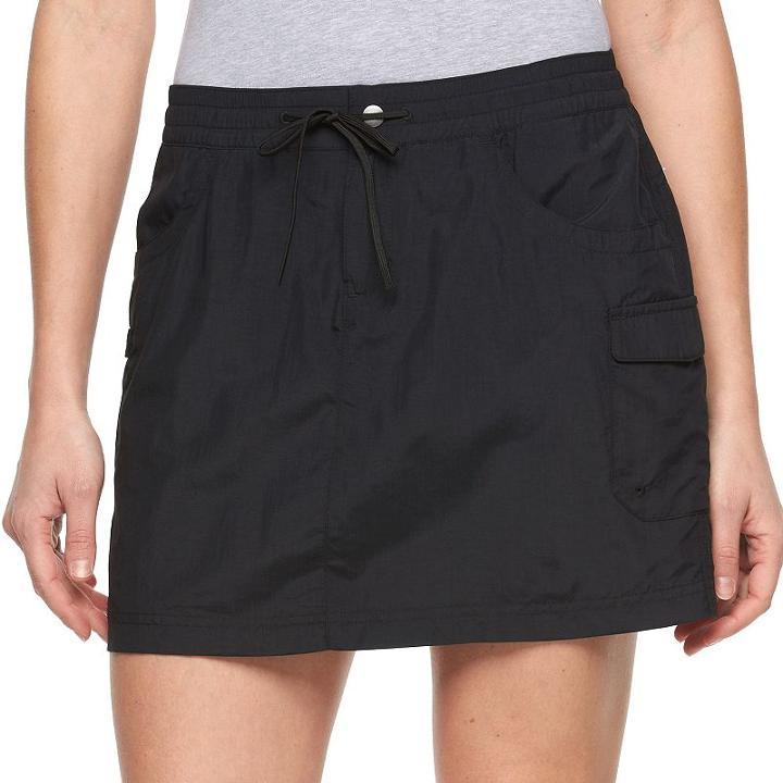 Women's Columbia Amberley Stream Cargo Skort, Size: Xl, Grey (charcoal)
