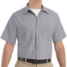 Red Kap, Big & Tall Classic-fit Industrial Button-down Work Shirt, Men's, Size: 2xlt, Grey