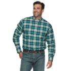 Big & Tall Izod Newport Classic-fit Plaid Oxford Button-down Shirt, Men's, Size: Xl Tall, Brt Green