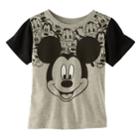 Disney's Mickey Mouse Toddler Boy Contrasting Graphic Tee, Size: 4t, Grey