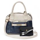 Stone & Co. Megan Phone Charging Small Dome Satchel, Women's, White Oth