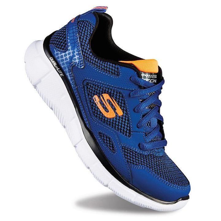 Skechers Equalizer Game Point Boys' Athletic Shoes, Boy's, Size: 1, Blue