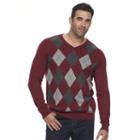 Big & Tall Croft & Barrow&reg; True Comfort Classic-fit Easy-care V-neck Sweater, Men's, Size: Xl Tall, Med Red