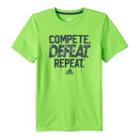 Boys 8-20 Adidas Compete. Defeat. Repeat. Tee, Boy's, Size: Large, Brt Green