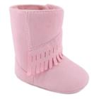 Wee Kids Fringe Boot Crib Shoes - Baby Girl, Size: 0, Pink