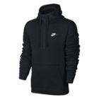 Men's Nike Club Half-zip Fleece Hoodie, Size: Large, Grey (charcoal)