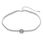 Lc Lauren Conrad Halo Ribbon Choker Necklace, Women's, Grey