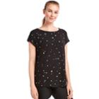 Women's Jockey Sport Starlight Cap Sleeve Graphic Tee, Size: Medium, Oxford