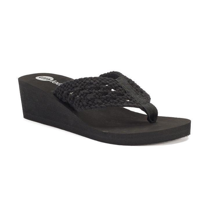 Unleashed By Rocket Dog Avril Women's Wedge Sandals, Girl's, Size: 9, Black