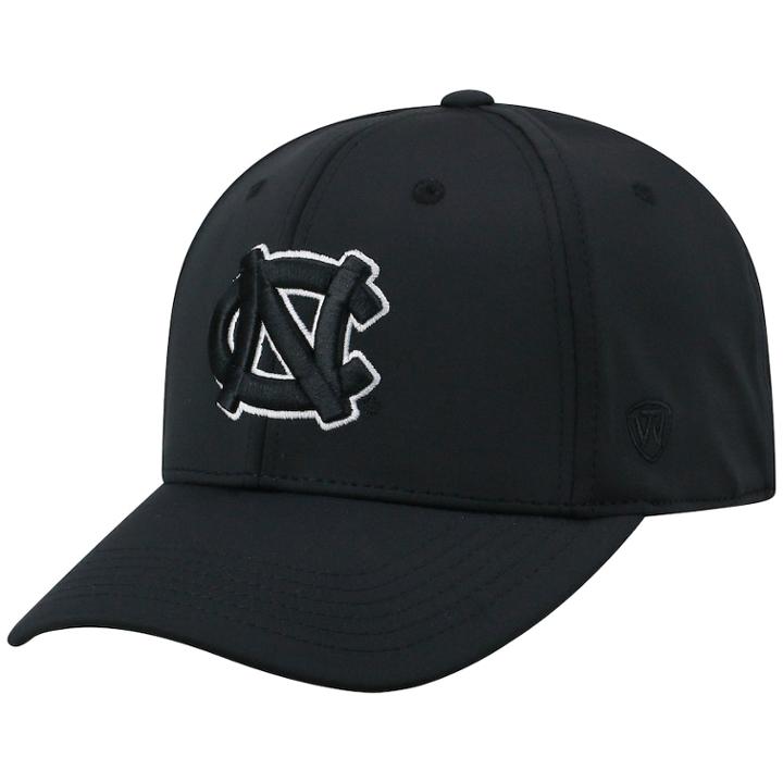 Adult Top Of The World North Carolina Tar Heels Tension Cap, Men's, Black