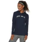 Women's Nike Dry Training Just Do It Graphic Hoodie, Size: Large, Light Blue