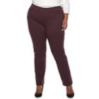 Plus Size Napa Valley Super Stretch Midrise Pull-on Pants, Women's, Size: 22 W, Med Purple