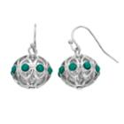 Nickel Free Simulated Turquoise Seed Bead Ball Drop Earrings, Women's, Multicolor
