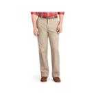 Men's Izod American Chino Classic-fit Wrinkle-free Flat-front Pants, Size: 29x32, Beig/green (beig/khaki)