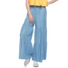 K/lab High Waisted Tiered Culottes, Kids Unisex, Size: Xl, Blue