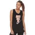 Women's Nike Sportswear Just Do It Graphic Tank, Size: Large, Grey (charcoal)