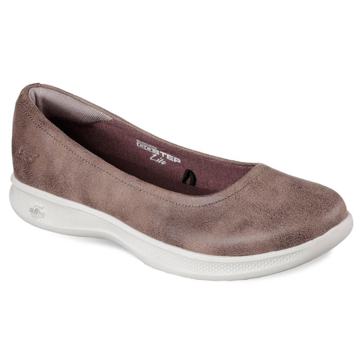 Skechers Go Step Lite Mystic Women's Slip On Shoes, Size: 8, Dark Brown