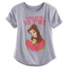 Disney's Beauty And The Beast Belle Tale As Old As Time Graphic Tee, Girl's, Size: Medium, Med Grey