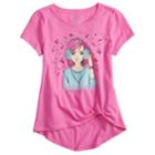 Plus Size Girls 7-16 So&reg; Knot Front Graphic Tee, Size: 18 1/2, Light Pink