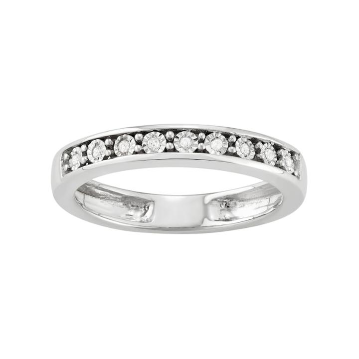 Sterling Silver Diamond Accent Ring, Women's, Size: 7, White