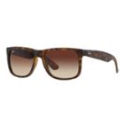 Ray-ban Rb4165 55mm Justin Rectangle Gradient Sunglasses, Men's, Brown