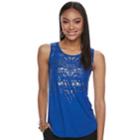 Women's Apt. 9&reg; Embellished Tank, Size: Large, Blue