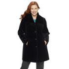 Plus Size Braetan Velveteen Duster Jacket, Women's, Size: 2xl, Black