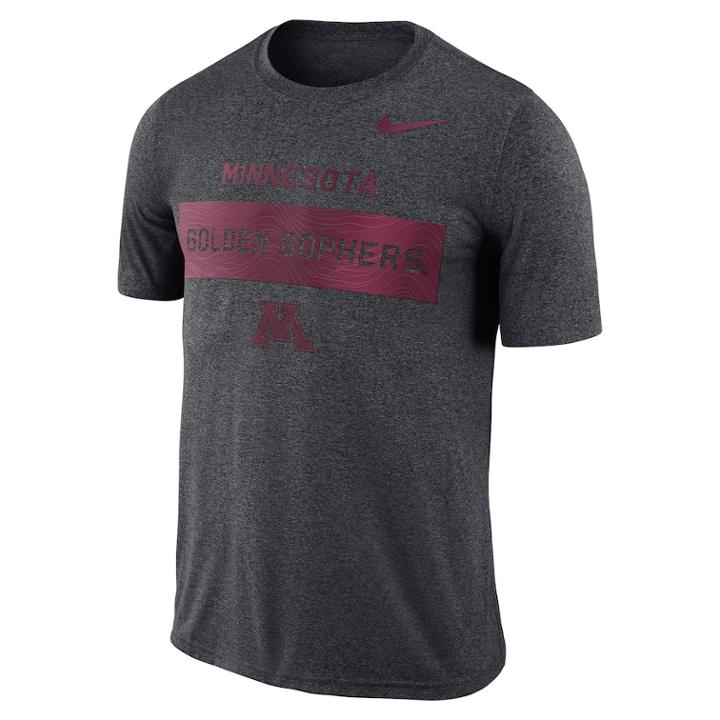 Men's Nike Minnesota Golden Gophers Banner Legend Tee, Size: Large, Char