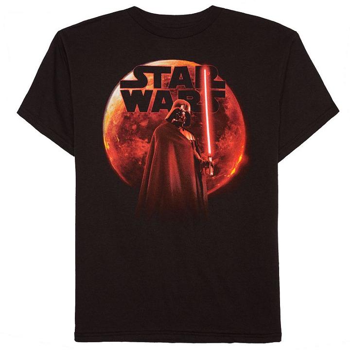 Boys 8-20 Star Wars Darth Vader Tee, Size: Medium, Black