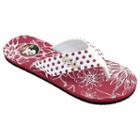 Women's College Edition Florida State Seminoles Floral Polka-dot Flip-flops, Size: Xl, White