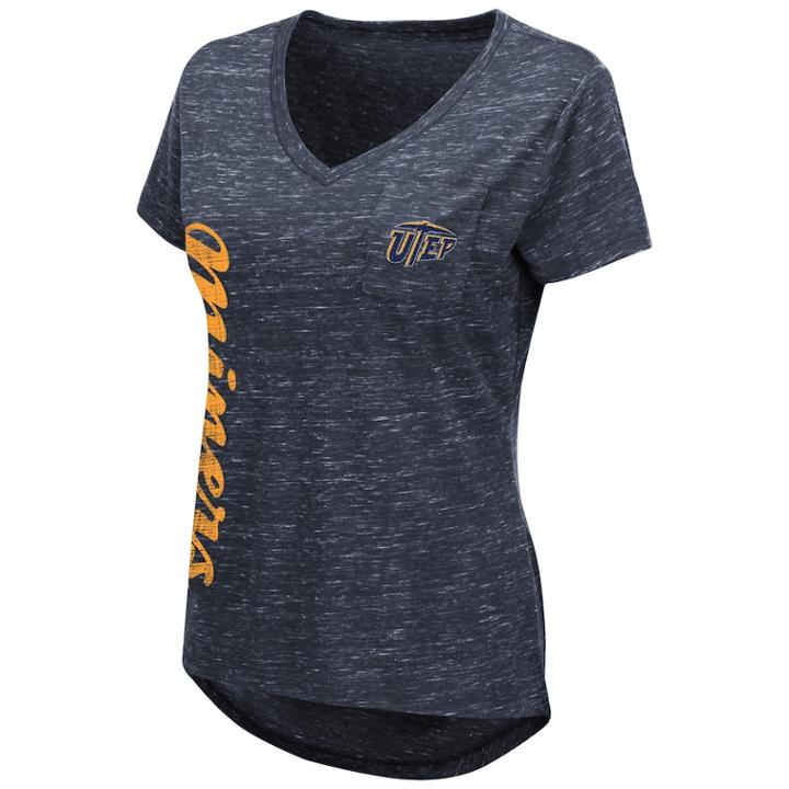 Women's Utep Miners Wordmark Tee, Size: Large, Blue (navy)