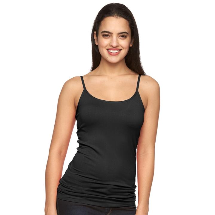 Women's Apt. 9&reg; Essential Seamless Camisole, Size: S/m, Black
