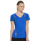Women's Fila Sport&reg; Short Sleeve V-neck Tee, Size: Large, Dark Blue