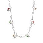 Jingle Bell And Star Long Necklace, Women's, Multicolor