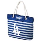 Forever Collectibles Los Angeles Dodgers Striped Tote Bag, Adult Unisex, Multicolor