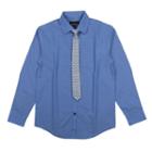 Boys 8-20 Van Heusen Iridescent Shirt & Tie Set, Boy's, Size: 18-20, Med Blue