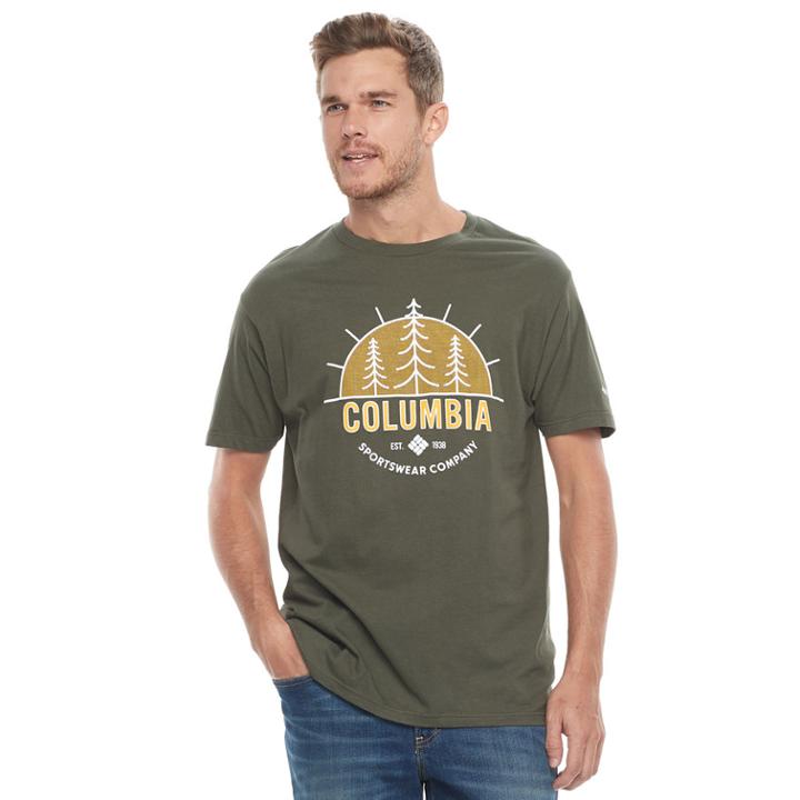 Men's Columbia Outdoor Logo Tee, Size: Large, Green