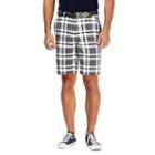 Men's Haggar&reg; Cool 18&reg; Flat-front Plaid Shorts, Size: 36, White