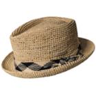 Men's Kangol Knot Trilby Raffia Hat, Size: Medium, White